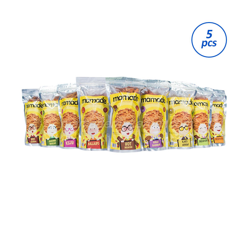 Snack Corner Indonesia Mamade Makaroni Paket 5 Bungkus Cemilan