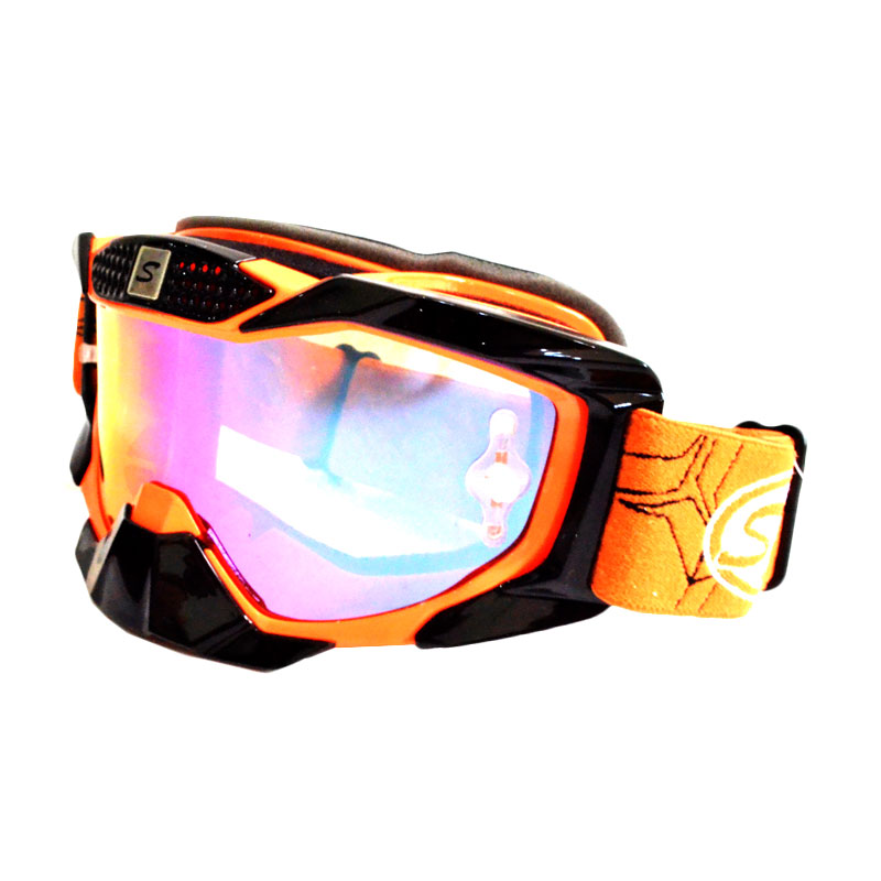 Jual Snail MX36 Kaca Pelangi Hitam List Orange Kaca Mata