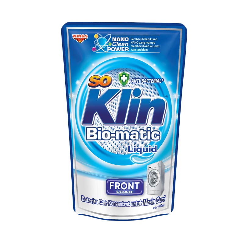 jual so klin bio matic liquid front load pouch 1600 ml jual so klin bio matic liquid front load pouch 1600 ml