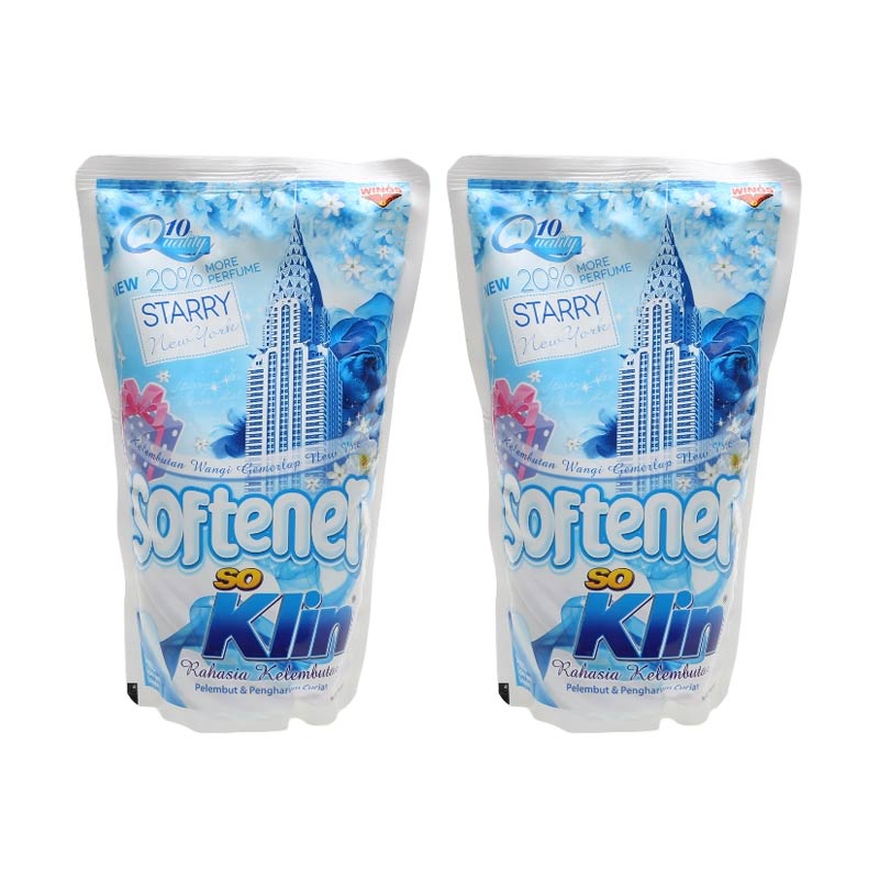 Jual So Klin Softener Starry New York Biru Pouch [900 mL