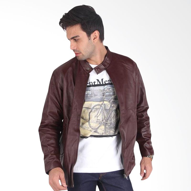 Sogno Leather Jacket 020 Men Jacket Brown Jaket Pria