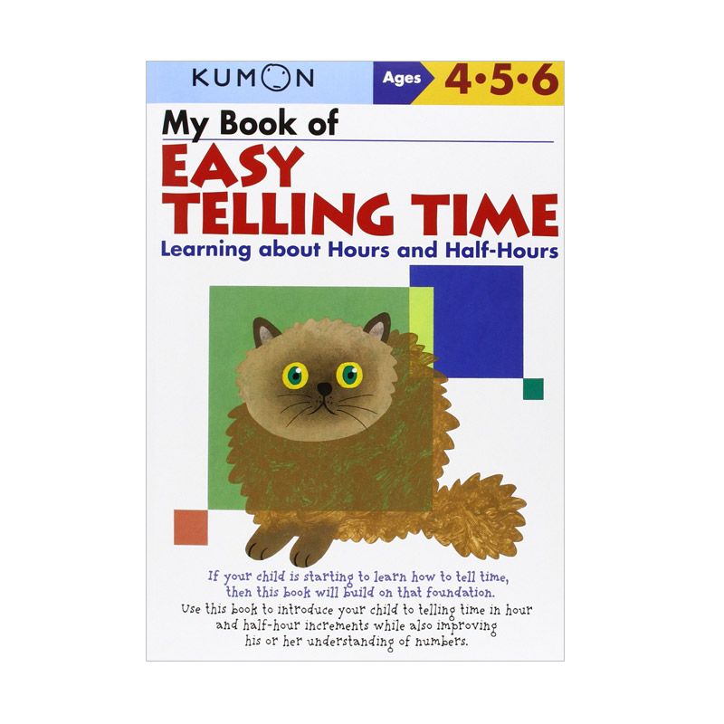 Promo Kumon My Book Of Easy Telling Time Learning About Hours And Half