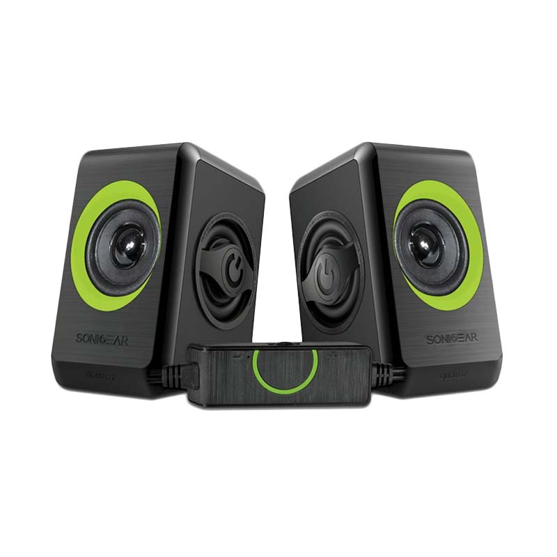 Jual Sonicgear Quatro 2 - 2.1 Hijau USB Speaker with Volume Control di