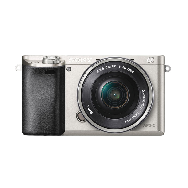 SONY Alpha A6000 Kit 16-50mm f/3.5-5.6 OSS Silver Kamera Mirrorless