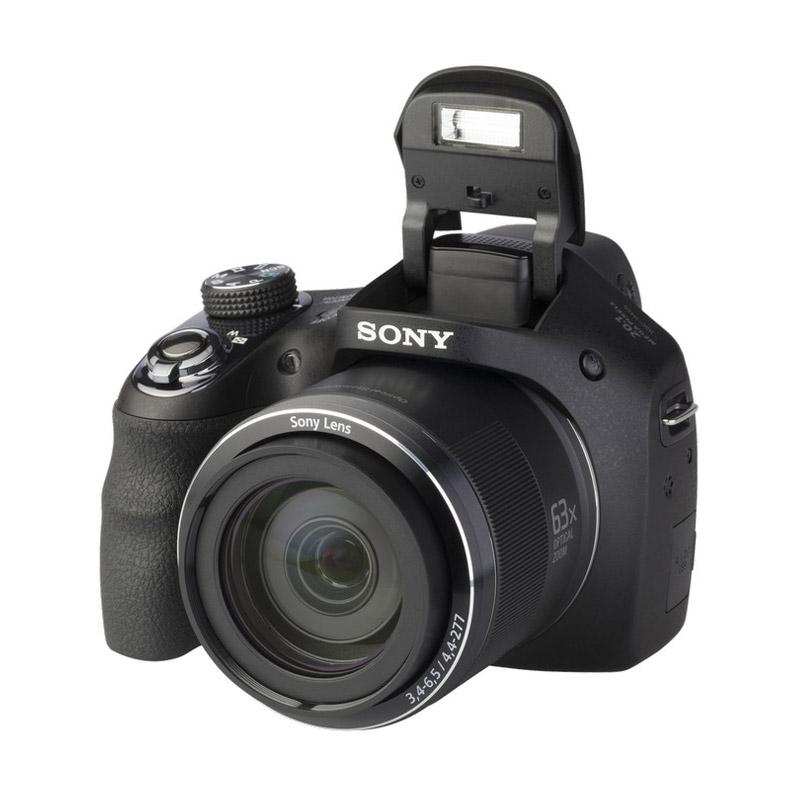 SONY Cyber-shot DSC-H400 20.1MP 63x Zoom Full HD + SanDisk 16Gb + Screen Protector + Camera Bag