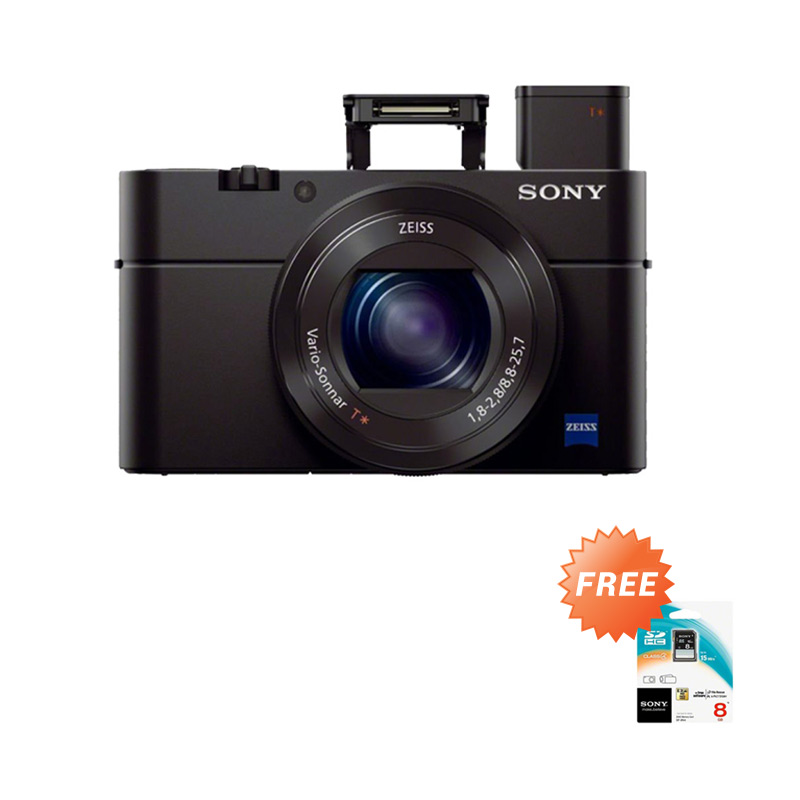 Sony DSC RX100 MARK III Hitam Kamera Pocket + SD Card 8gb