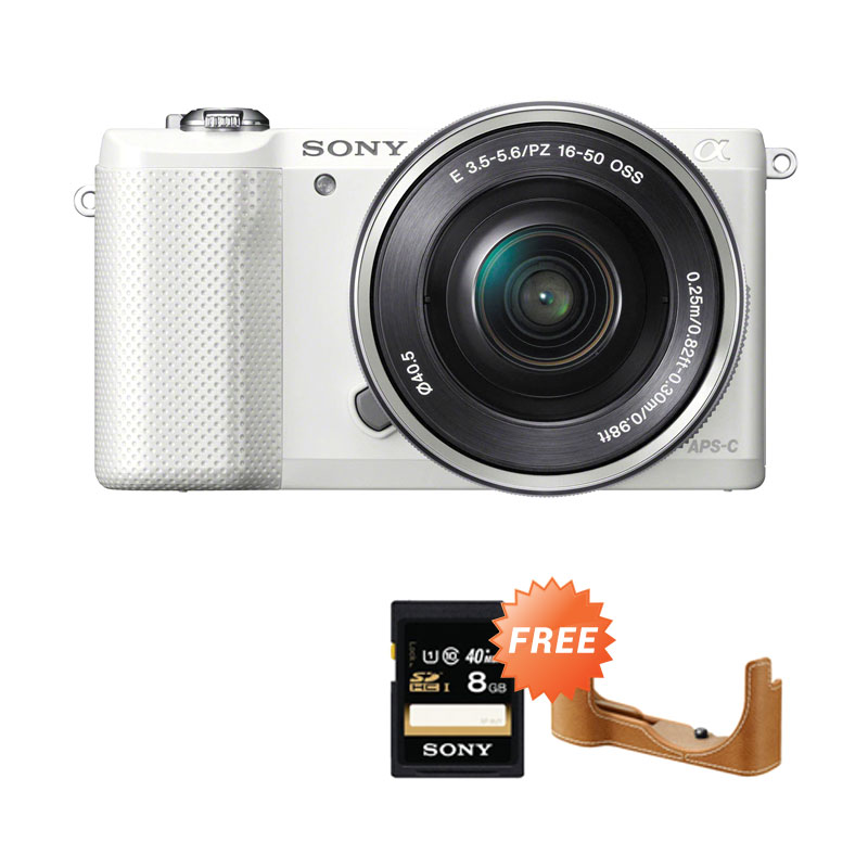 Sony Alpha 5000 Kit 16-55mm White Kamera Mirrorless