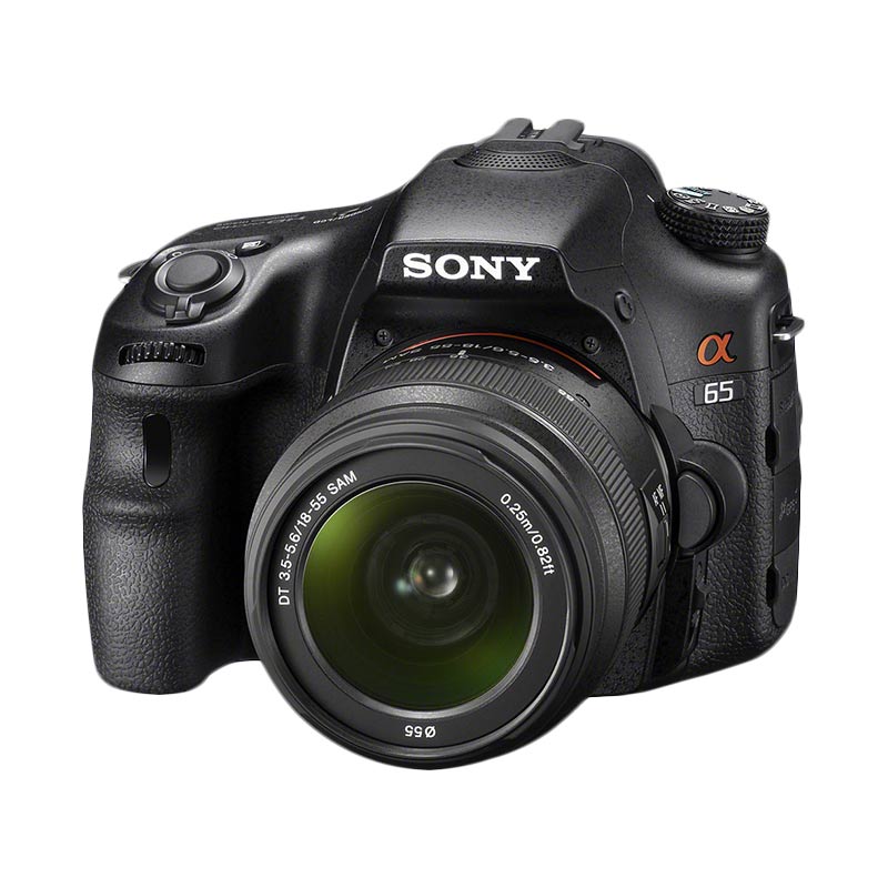 Jual Sony Alpha SLT A65V 1855 mm Hitam Kamera DSLR [24.3 MP] di