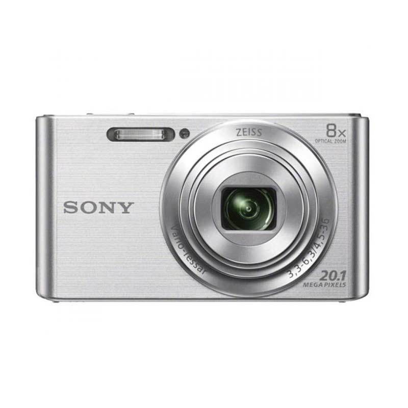 Sony DSC-W830 Silver Kamera Pocket + Sony SD 8 GB + Screen Guard
