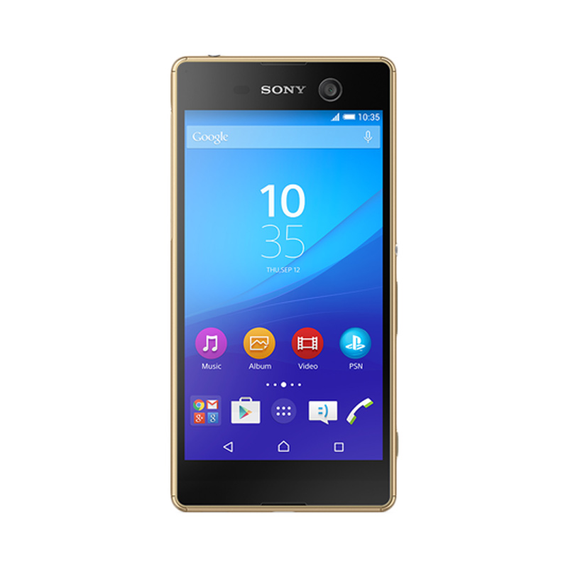 Sony M5 Smartphone - Gold [Dual SIM/3 GB/16 GB]