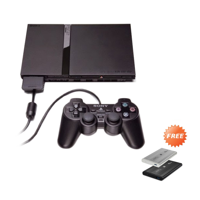 Jual Sony Playstation 2 Slim Series 7 Game Console [Ref40GB] + Free 60
