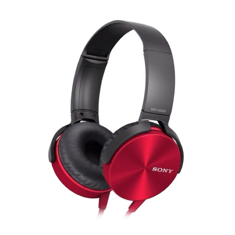 Jual Sony MDRXB450AP Stereo Merah Headphone di Seller alfabetstore