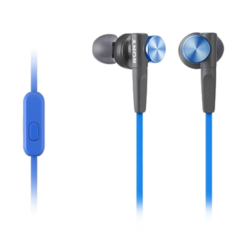 Jual Sony Ear Phone MDR XB50AP Original BLUE - Handsfree
