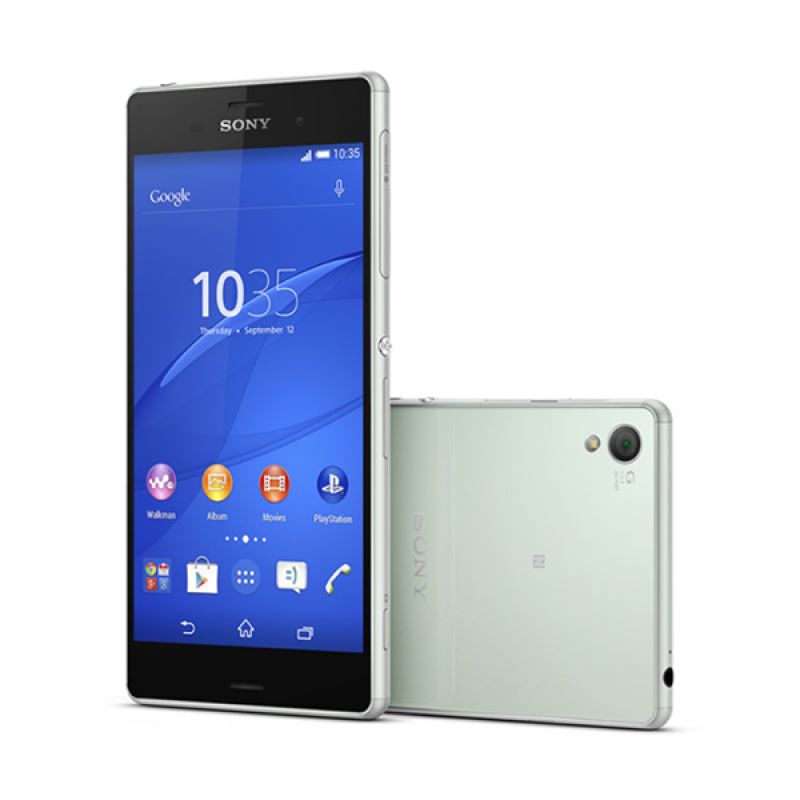 Jual Sony Xperia Z3 D6653 Lte Silver Green Smartphone Online April 2021 Blibli