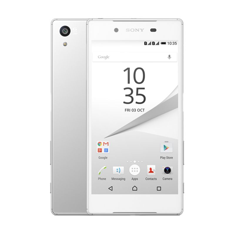 Sony Xperia Z5 Dual Smartphone - White [32GB/ 3GB] Garansi Resmi