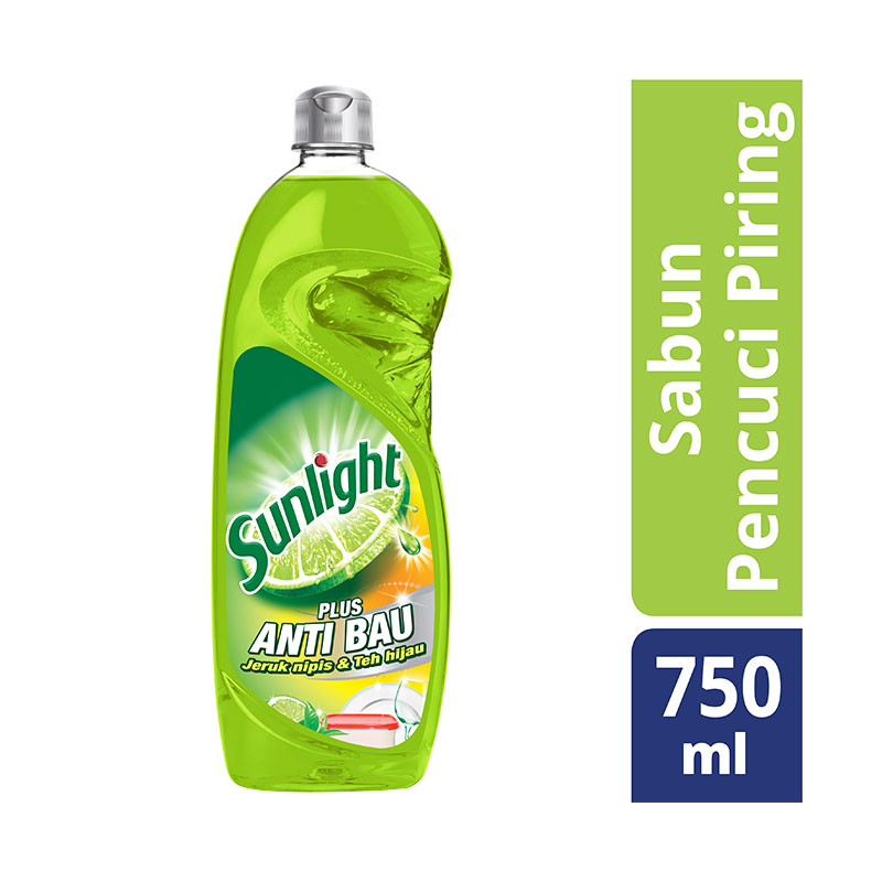 Jual Sunlight Sabun Cuci Piring Anti Bau Botol [750 mL] Online - Harga
