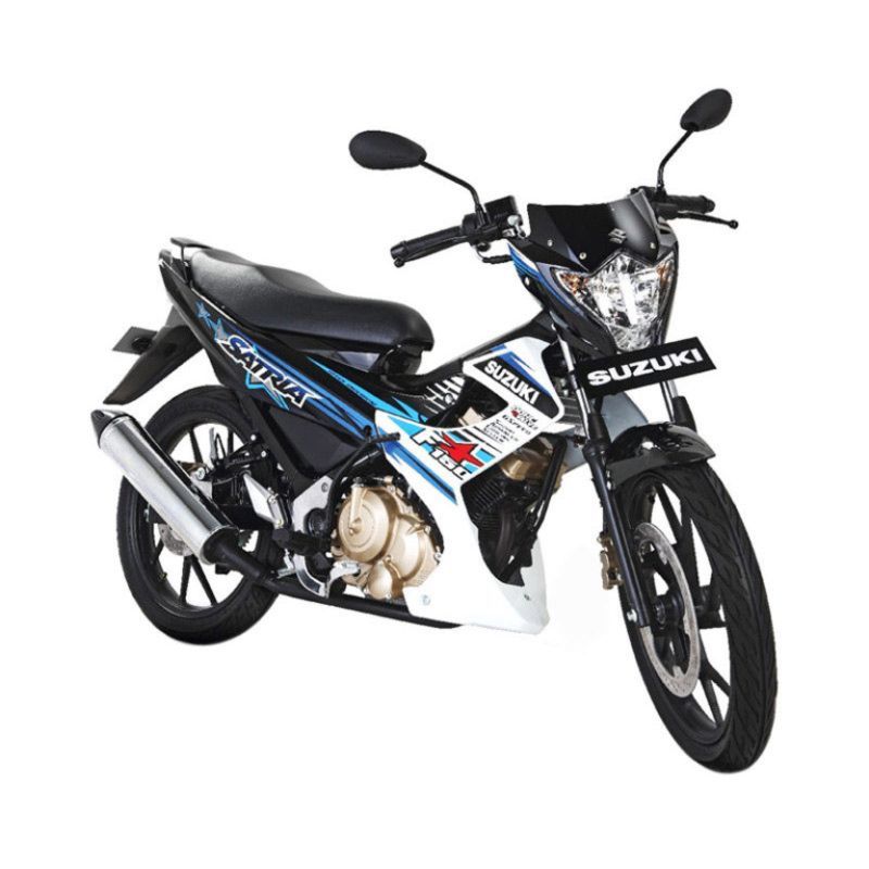 Jual Suzuki New Satria F 150 Biru Putih Sepeda Motor OTR Jual Suzuki New Satria F 150 Biru Putih Sepeda Motor OTR