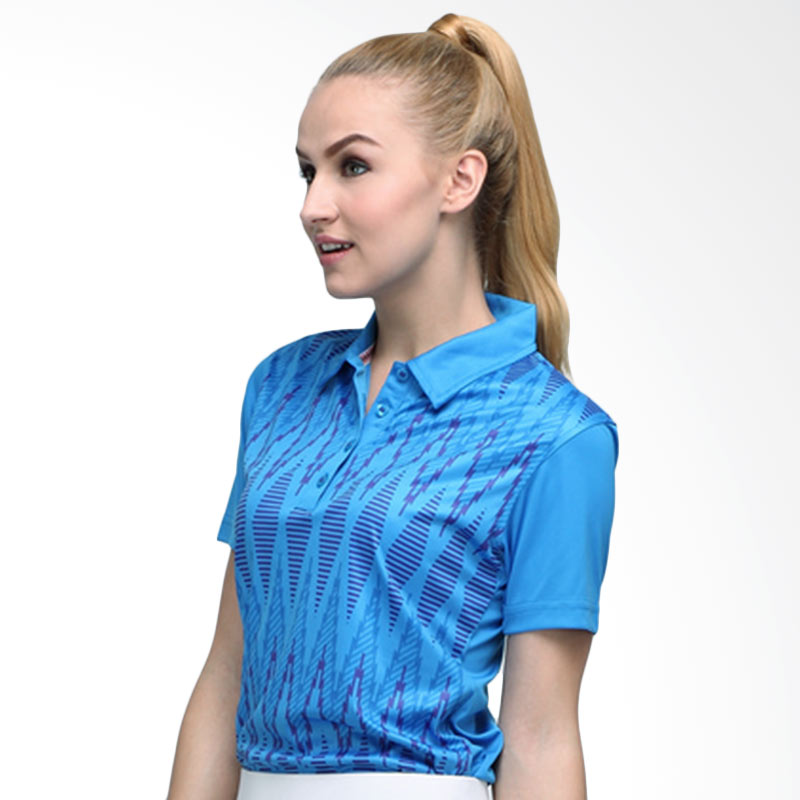 Jual Svingolf Tenun Polo Baju Golf - Dusk Blue Ash Online April 2021