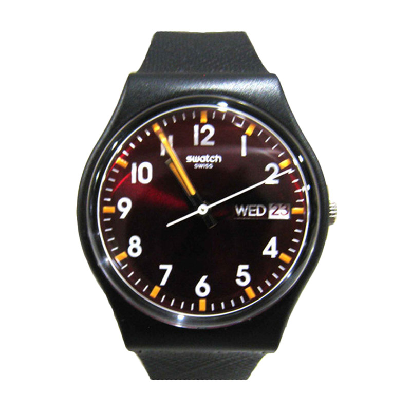 Swatch GB753 Black Jam Tangan Pria