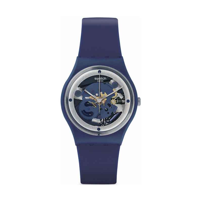 Swatch Ladies GN245 Squelette Blue Jam Tangan Wanita - Biru Tua