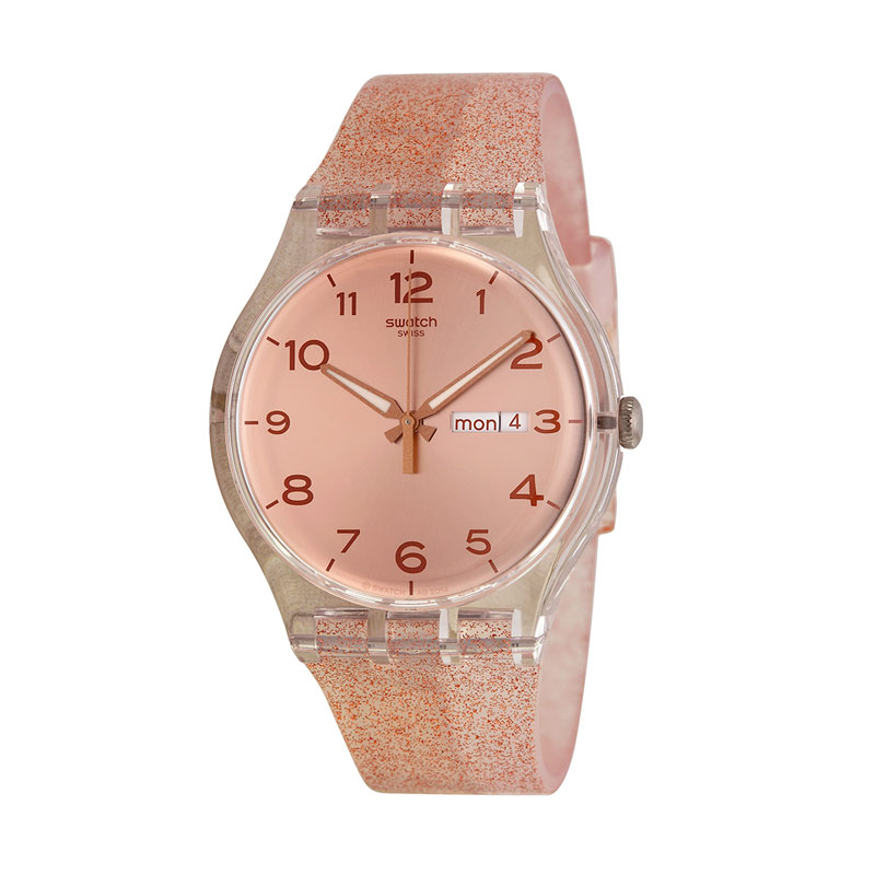 Jual Swatch SUOK703 Glistar Jam Tangan Wanita - Pink