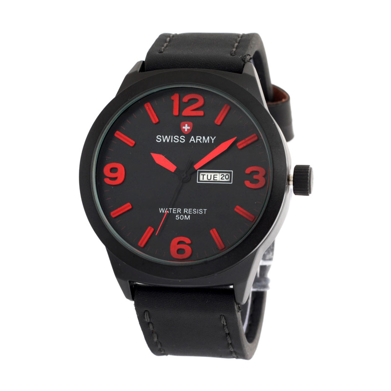 Swiss Army Sa 4055 Jam Tangan Pria - Black Red