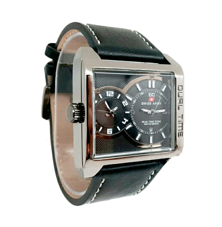 jual swiss army sa dualtime jam tangan pria hitam jual swiss army sa dualtime jam tangan pria hitam
