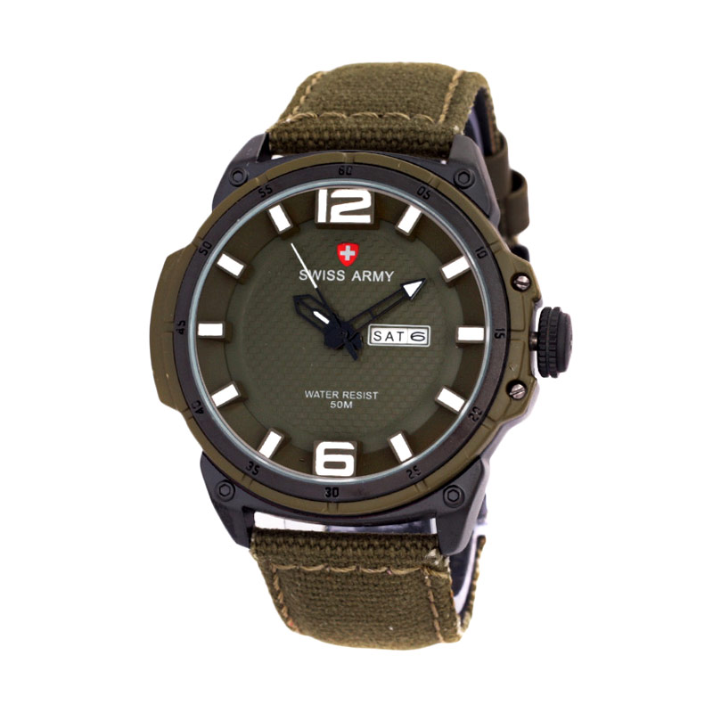 Swiss Army SA4081 Jam Tangan Pria Terbaru- Green