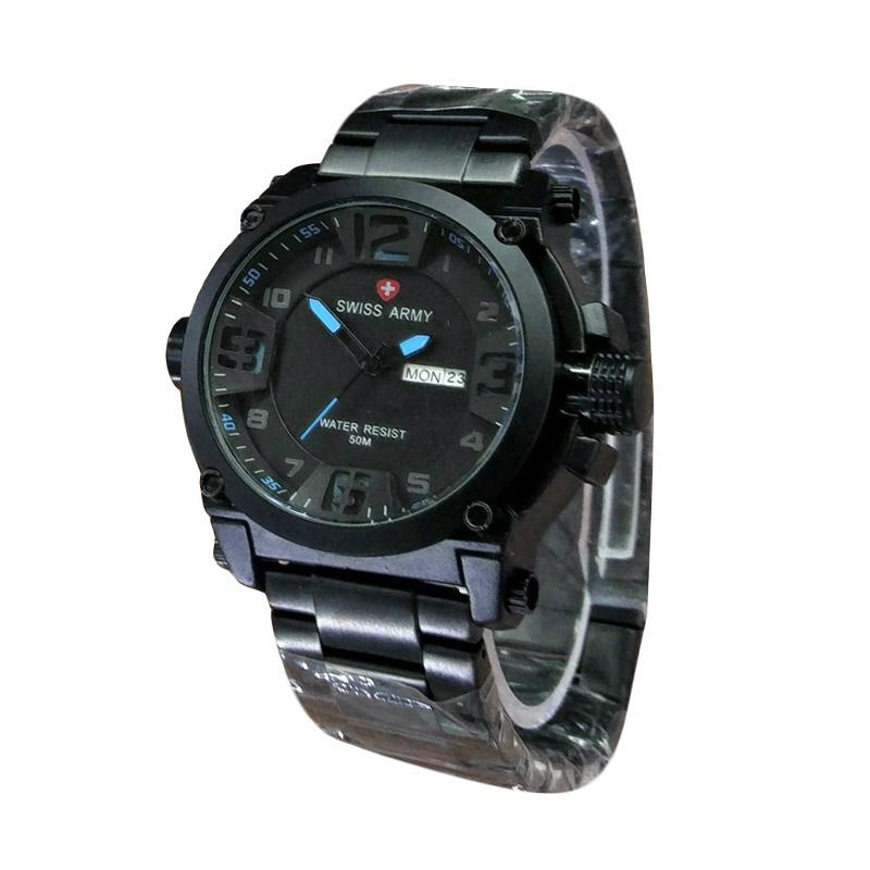 Jual Swiss Army SA 1706 Jam Tangan Pria - Black Red Online 