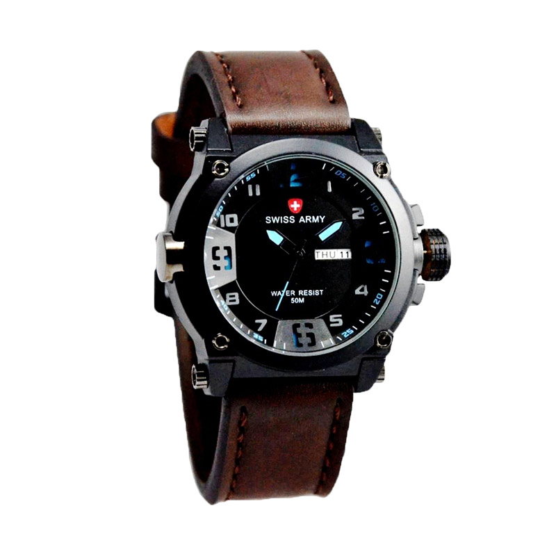 Swiss Army SA 6565 AD Jam Tangan Pria - Hitam Merah