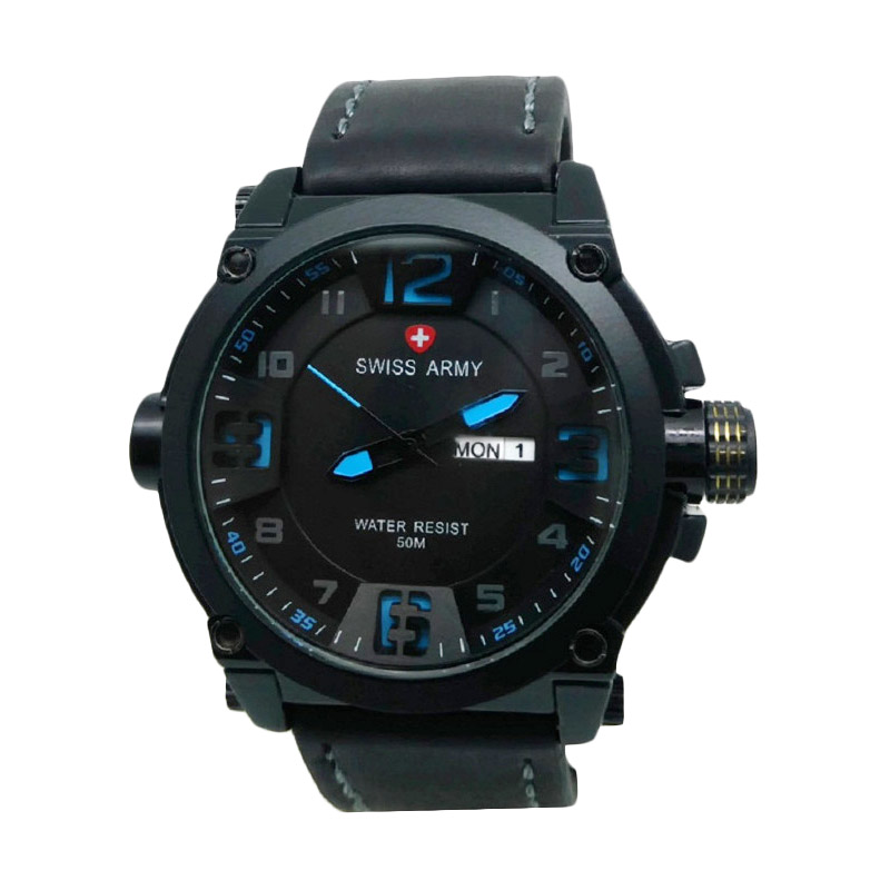 Jual Swiss Army SA005A Jam Tangan Pria - Hitam Online 