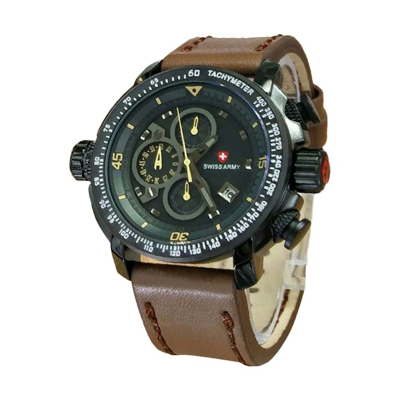 Jual Swiss army sa2267dby Jam Tangan Pria - Brown Online 