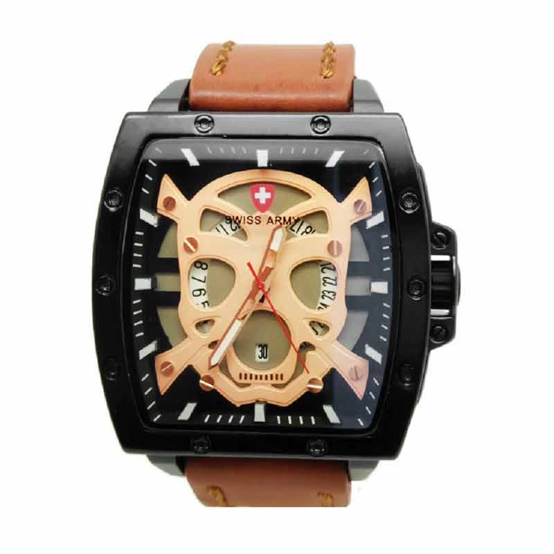 jual swiss army sa4124 jam tangan pria coklat muda jual swiss army sa4124 jam tangan pria coklat muda