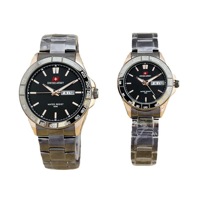 Swiss Army SA5093 Couple Jam Tangan Watch - Rose Gold