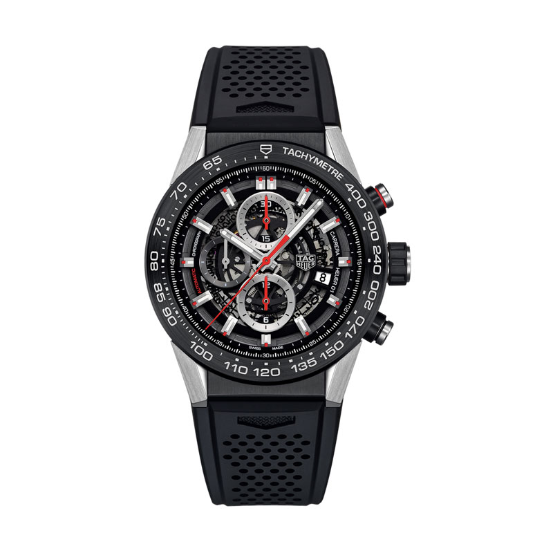 Tag Heuer Carrera Calibre Heuer 01 CAR2A1Z.FT6044 Jam Tangan Pria - Hitam