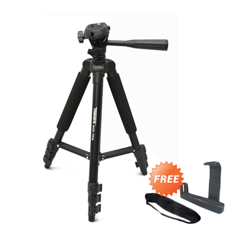 Promo Tripod Takara Eco 173A Free Tas + Holder U Tripod Kamera DSLR