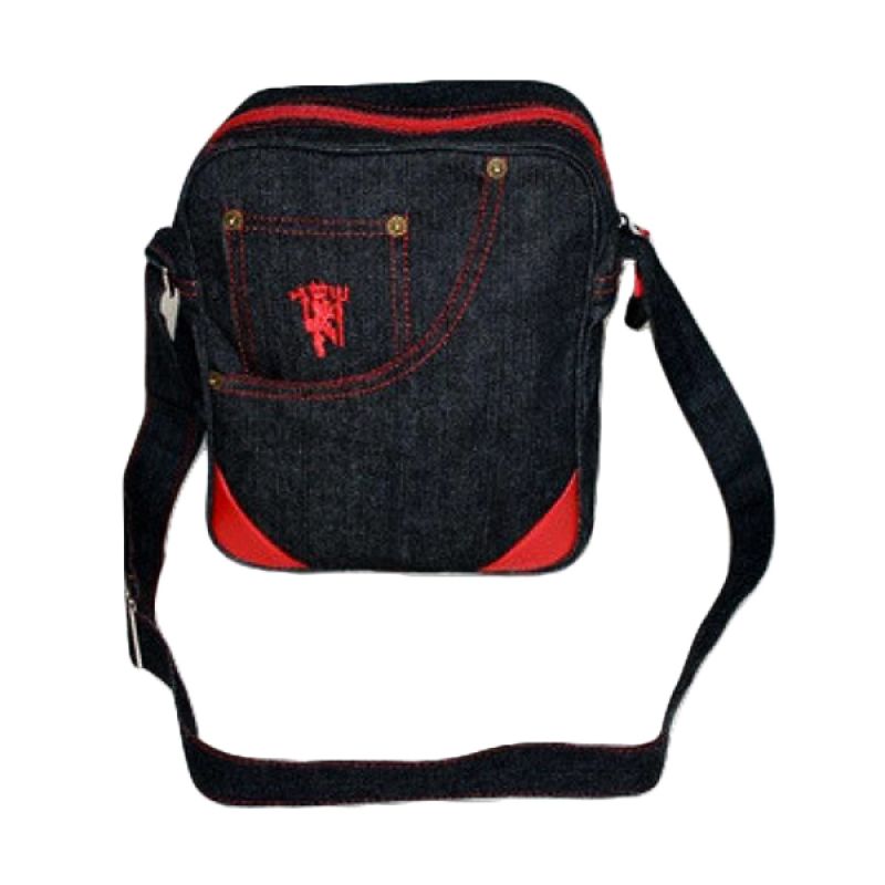 Jual Tas Klub Bola Manchester United Denim Sling Bag Tas