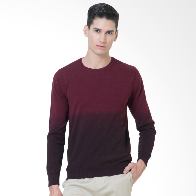 The Executive 1-SWIKEY116E261 Man Sweater - Maroon