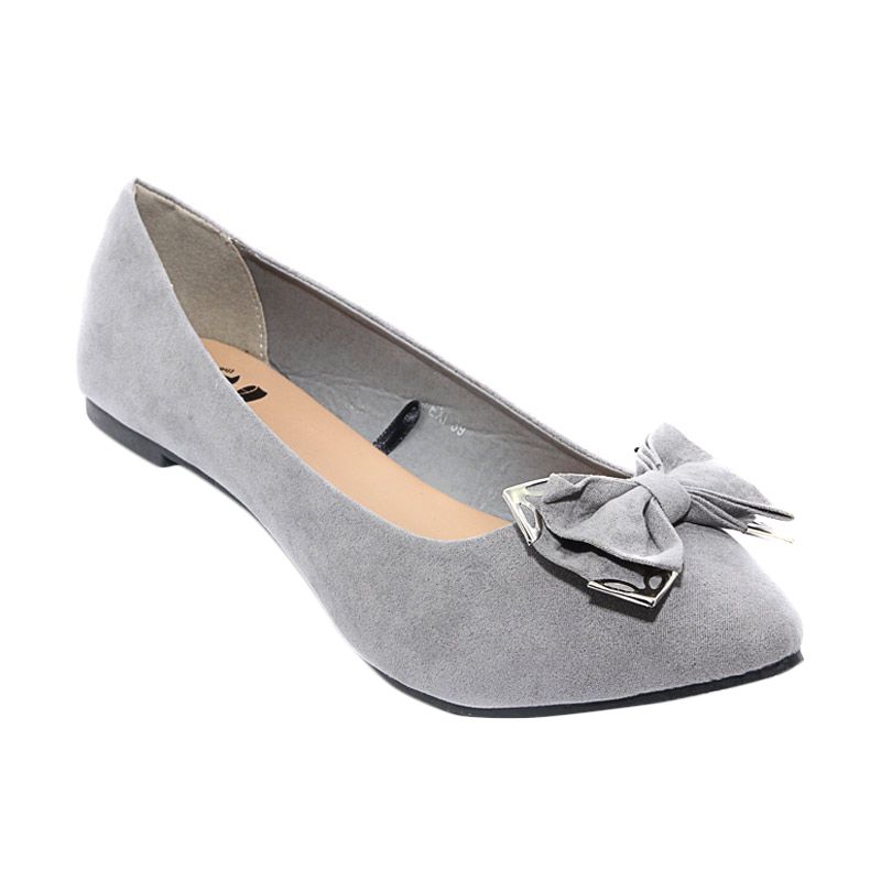 The Little Thing She Needs 1406 FC Lexi 8B Grey Sepatu Flat