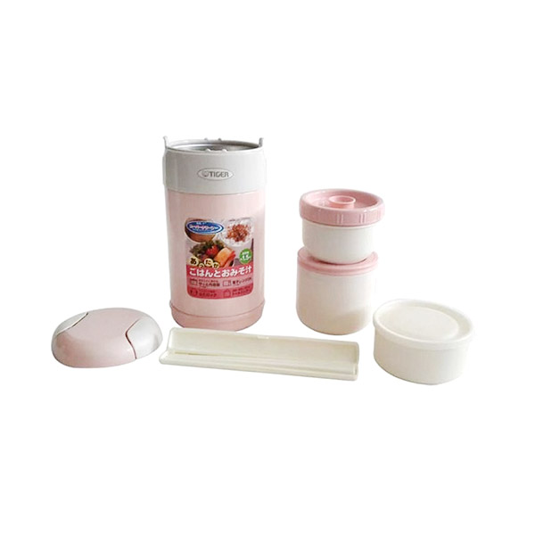 Jual Tiger Stainless Lunch Jar Pink 3 Susun Alat Makan Bayi di Seller