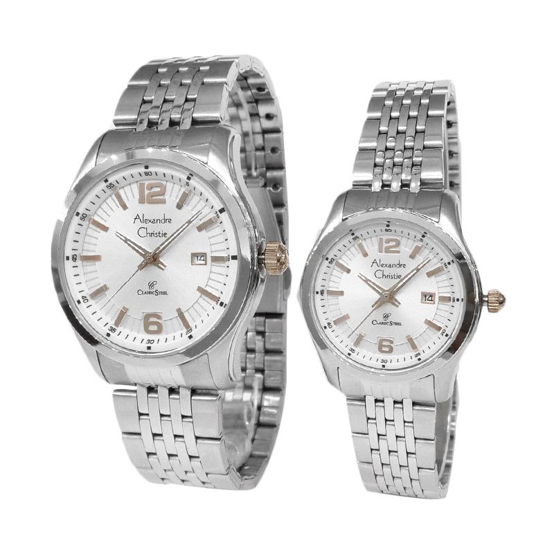 Jual Alexandre Christie Classic Steel Couple Series 