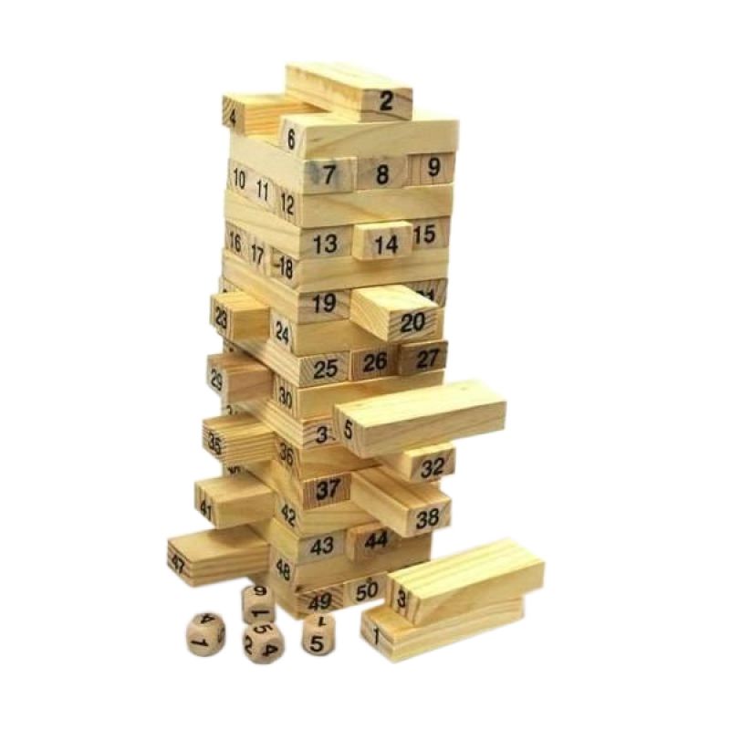 Jual TMO Wooden Uno Stacko Wiss Toy Cream Mainan Anak Online Maret 2021