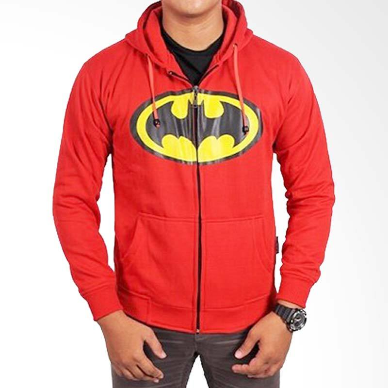 Jual Fantasia Hoodie Batman Merah Jaket Pria Online 