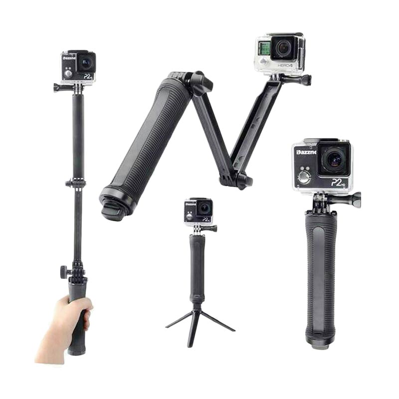 Promo Tongsis Tripod 3 Way Foldable Extension Monopod For Action Camera