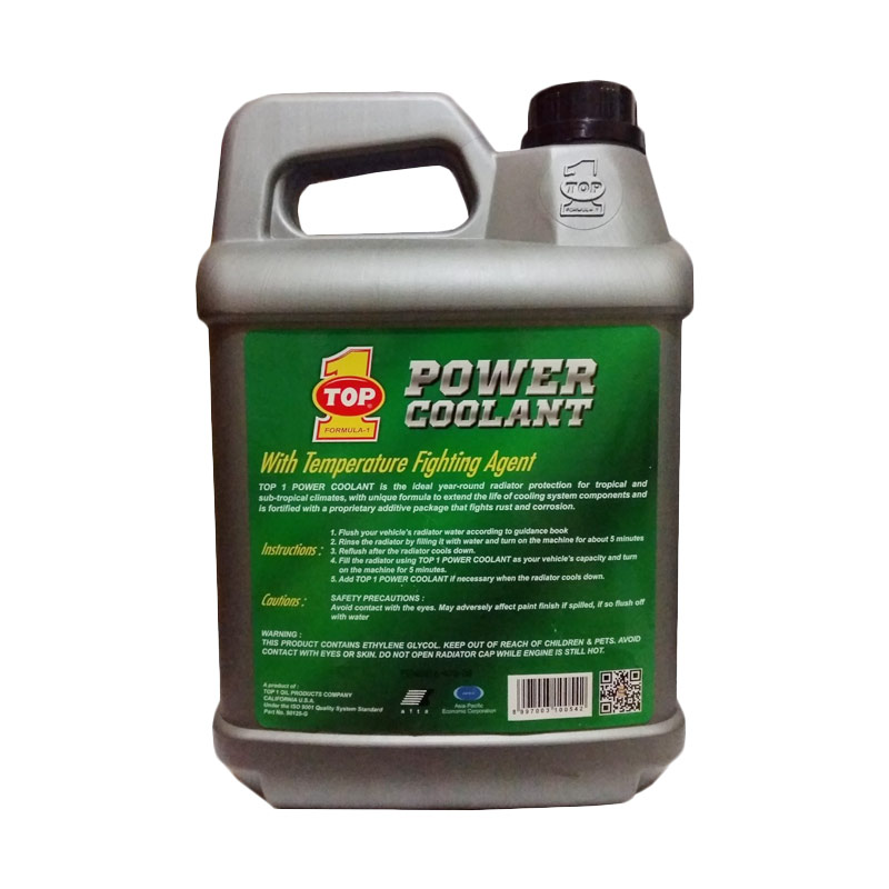 Jual TOP 1 Power Coolant Air Radiator Coolant Hijau [4 Liter] Made in USA Online April 2021