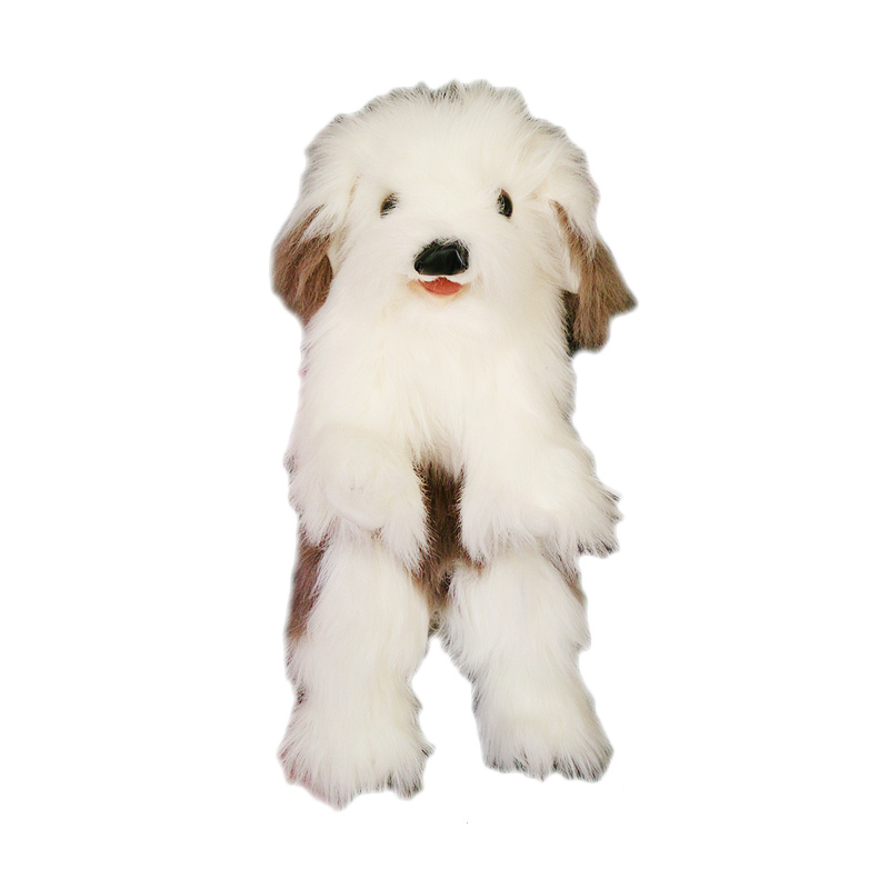 Jual Boneka Tangan Anjing Gembala Old English Sheepdog Hand