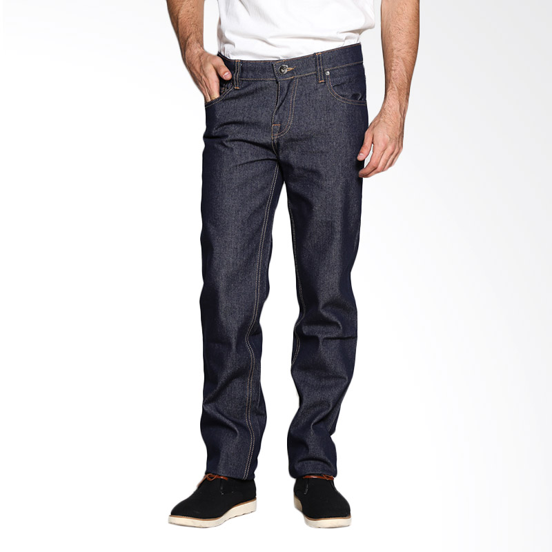 Travis Jeans Slim Straight Fit Authentic TRV04M00022 Celana Panjang Pria - Blue