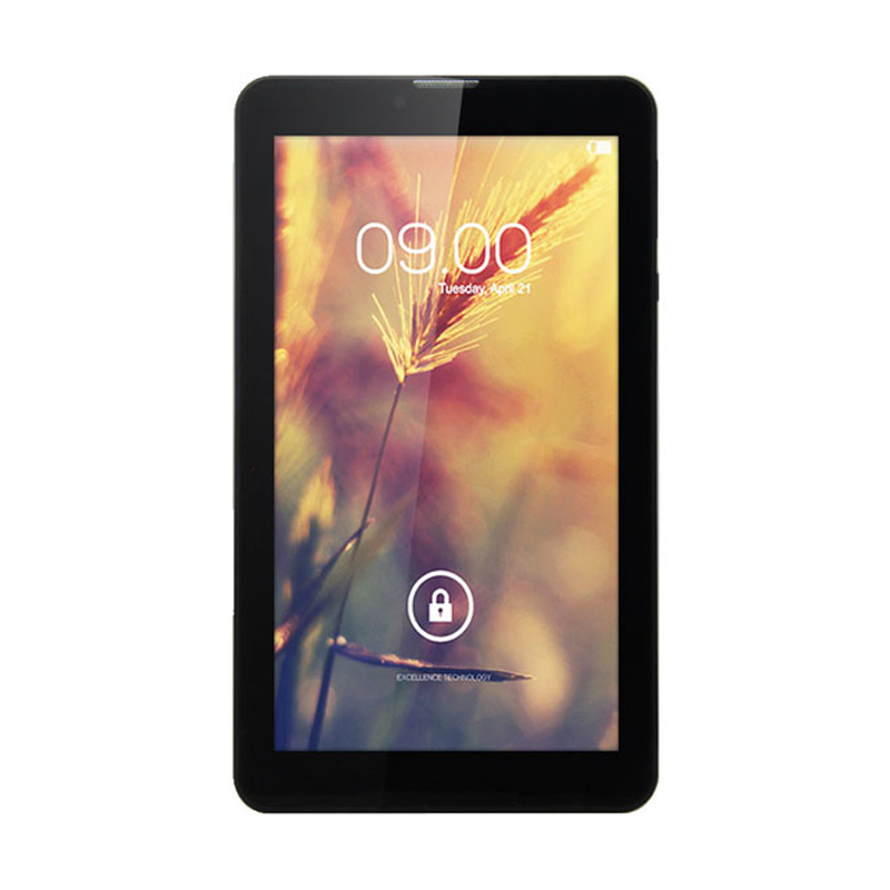 TREQ Call 3G Tablet Tab ( game+sms+tlp) ram 512/rom 4gb/layar 7'' - Black