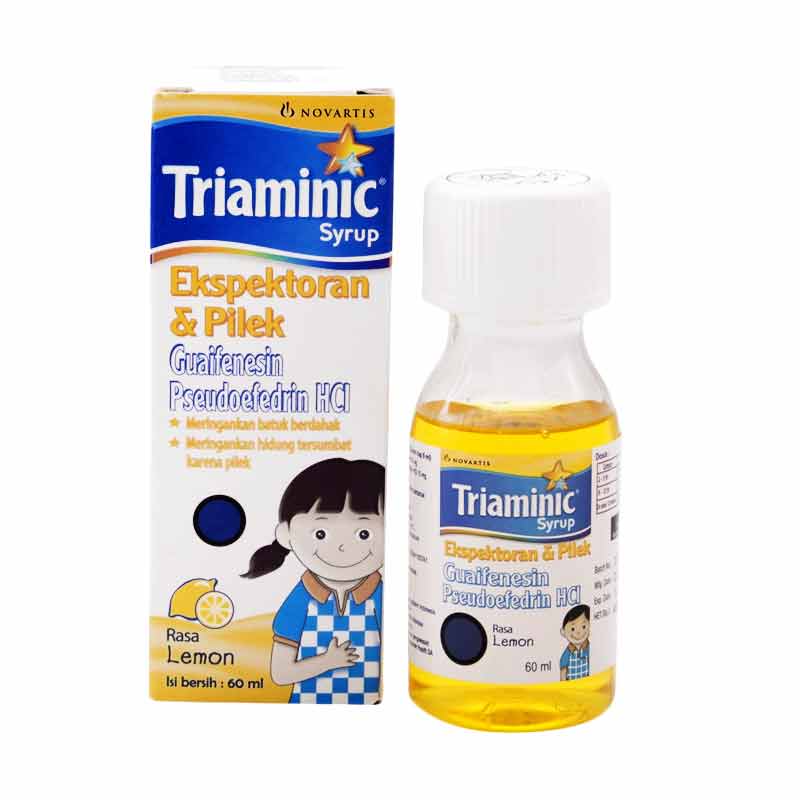 J   ual Triaminic Ekspetoran & Pilek Lemon Obat Flu [60mL