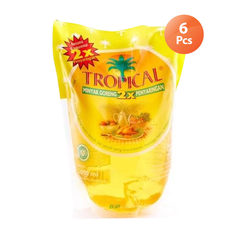 Jual Tropical Minyak Goreng [2000 mL/Pouch/6 Pcs] Online